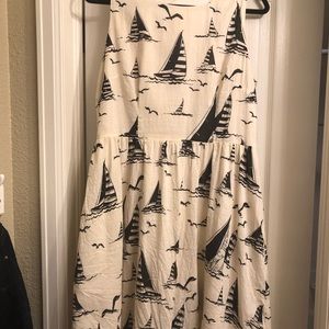 ModCloth sailboat fit and flat dress. Size 14
